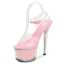Sexy Bleu Ciel Club de carnaval Sandales Femme 2020 Bride Cheville 17 cm Talons Aiguilles Peep Toes / Bout Ouvert Sandales