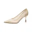 Charmant Argenté Soirée Escarpins 2020 Cuir Glitter Paillettes 7 cm Talons Aiguilles À Bout Pointu Escarpins