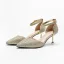 Fashion Gold Wedding Shoes 2020 Sequins Ankle Strap 6 cm Stiletto Heels Pointed Toe Wedding Heels