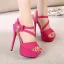 Chic / Beautiful Royal Blue Cocktail Party Womens Sandals 2020 Rhinestone Bow Ankle Strap 14 cm Stiletto Heels Open / Peep Toe Sandals