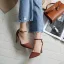 Mode Bruin Kantoor OL Zomer Suede Sandalen Dames 2020 10 cm Naaldhakken / Stiletto Spitse Neus Sandalen
