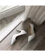 Schlicht Beige Büro OL Pumps 2020 Lackleder 12 cm Stilettos Spitzschuh Pumps