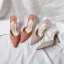 Chic / Beautiful Tan Summer Street Wear Womens Sandals 2020 Suede 10 cm Stiletto Heels Pointed Toe Sandals