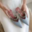 Chic / Beautiful Beige Street Wear Braid Womens Sandals 2020 Leather 5 cm Stiletto Heels Pointed Toe Sandals
