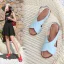 Romersk Sommar Aprikos / Beige Stranden Sandaler Dam 2020 4 cm Kilklackar Låg Klack Peep Toe Sandaler