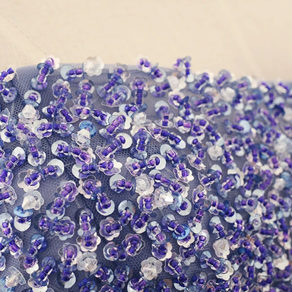 Fine Mørk Marineblå Ballkjoler 2018 Prinsesse Beading Paljetter Rhinestone Kjæreste Ryggløse Uten Ermer Feie Tog Formelle Kjoler