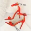 Sexy Argenté Cocktail Sandales Femme 2020 Satin Faux Diamant Bride Cheville 9 cm Talons Aiguilles Peep Toes / Bout Ouvert Sandales