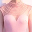 Elegant Rosa Selskabskjoler 2018 Havfrue Beading Perle Rhinestone Scoop Neck Ærmeløs Lange Kjoler