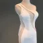 Sexy Noire Robe De Soirée 2018 Trompette / Sirène Transparentes Une épaule Sans Manches Train De Balayage Robe De Ceremonie