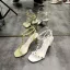Schöne Salbeigrün Cocktail Sandalen Damen 2020 Niet T-Riemen 10 cm Stilettos Peeptoes Sandaletten