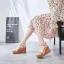 Sexy Silver Street Wear Womens Sandals 2020 Ankle Strap 10 cm Wedges Platform Open / Peep Toe Sandals