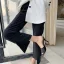 Schlicht Schwarz Freizeit Sandalen Damen 2020 10 cm Stilettos Peeptoes Sandaletten