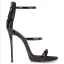 Sexy Noire Cocktail Sandales Femme 2020 Bride Cheville 12 cm Talons Aiguilles Peep Toes / Bout Ouvert Sandales