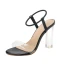 Sexy Black Street Wear Womens Sandals 2020 Ankle Strap 9 cm Thick Heels Open / Peep Toe Sandals