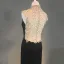 Luxury / Gorgeous Black Evening Dresses  2018 Trumpet / Mermaid Pierced Beading Crystal Rhinestone Sequins High Neck Sleeveless Floor-Length / Long Formal Dresses