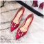 Elegant Champagne Rhinestone Wedding Shoes 2020 Leather 10 cm Stiletto Heels Pointed Toe Wedding Pumps