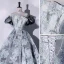 Chic / Belle Gris Robe De Bal 2022 Bustier Gonflée Manches Courtes Paillettes Dos Nu Longue Robe De Ceremonie