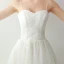 Chic / Beautiful White Tea-length Evening Dresses  2018 A-Line / Princess Tulle Appliques Star Backless Evening Party Formal Dresses