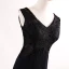 Modern / Fashion Black Evening Dresses  2017 Trumpet / Mermaid V-Neck Lace Embroidered Striped Backless Evening Party Formal Dresses