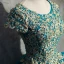 Klassieke Elegante Blauw Galajurken 2017 A lijn Kanten Tule U-hals Appliques Kralen Avond Gelegenheid Jurken