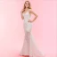 Luxury / Gorgeous Ivory Court Train Wedding 2018 Trumpet / Mermaid Lace V-Neck Lace-up Appliques Backless Beading Pierced Wedding Dresses