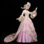 Vintage / Retro Medieval Candy Pink Ball Gown Prom Dresses 2021 High Neck Long Sleeve Floor-Length / Long 3D Lace Appliques Embroidered Handmade  Cosplay Prom Formal Dresses