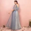 Scintillantes Bling Bling Bleu Ciel Grande Taille Robe De Soirée 2018 Princesse Tulle V-Cou Dos Nu Perlage Faux Diamant Soirée Robe De Bal