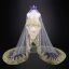 Luxury / Gorgeous Champagne Royal Train Wedding Tulle Lace Appliques 3.5 m Wedding Veils 2018