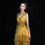 Luxury / Gorgeous Sparkly Gold Floor-Length / Long Evening Dresses  2018 A-Line / Princess V-Neck Tulle Backless Handmade  Beading Sequins Evening Party Formal Dresses