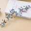 Chic / Beautiful Royal Blue Bridal Jewelry 2017 Metal Butterfly Beading Rhinestone Headpieces Wedding Prom Accessories