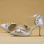 Luxe Blanche Dansant Tapis rouge Mariage Perlage Cristal Faux Diamant Chaussure De Mariée 2018