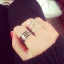 Unika Guld Rhinestone Ögon 4-delat Ringar Set Karnevalsklubb Ringar 2019 Tillbehör