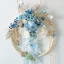 Classic Elegant Sky Blue Wedding Flowers 2020 Handmade  Tulle Metal Beading Crystal Flower Pearl Rhinestone Bridal Wedding Prom Accessories