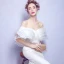 Simple Blanche Robe De Soirée 2018 Trompette / Sirène Longue Tulle Dos Nu Bustier Soirée Robe De Ceremonie