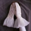 Luxury / Gorgeous White Bridal Gloves 2020 Tulle Handmade  Beading Rhinestone Sequins Prom Wedding Accessories
