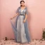 Scintillantes Bling Bling Bleu Ciel Grande Taille Robe De Soirée 2018 Princesse Tulle V-Cou Dos Nu Perlage Faux Diamant Soirée Robe De Bal
