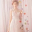 Charming White Floor-Length / Long 2018 Wedding A-Line / Princess Tulle V-Neck Butterfly Appliques Backless Wedding Dresses