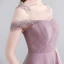 Modern / Fashion Floor-Length / Long Lavender Evening Dresses  2018 A-Line / Princess Lace-up U-Neck Tulle Backless Evening Party Formal Dresses