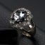 Chic / Belle Bleu Roi Anneaux 2019 Cristal Faux Diamant Étoile Les yeux Alliage Plaqué argent Concours de beauté Accessorize