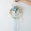 Classic Elegant Sky Blue Wedding Flowers 2020 Handmade  Tulle Metal Beading Crystal Flower Pearl Rhinestone Bridal Wedding Prom Accessories