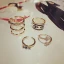 Unika Guld Rhinestone Ögon 4-delat Ringar Set Karnevalsklubb Ringar 2019 Tillbehör