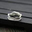 Simple Argenté Fait main Chanceux Foi Vague Bague Argent sterling Plage Anneaux 2019 Accessorize