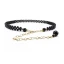 Chic / Beautiful White Wedding Belt 2020 Metal Beading Pearl Bridal Prom Accessories