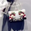 Charming Gold Clutch Bags Beading Flower Pearl Wedding Evening Party Accessories 2019