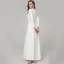 Modern / Fashion White Evening Dresses  2020 Trumpet / Mermaid Floor-Length / Long U-Neck Beading Rhinestone Sequins Dating Work Cocktail Party Evening Party Formal Dresses