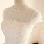 Vintage / Originale Champagne Transparentes Robe De Mariée 2018 Princesse Perlage Encolure Dégagée Mancherons Dos Nu Appliques En Dentelle Train De Balayage Volants