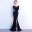 Sexy Dark Green Suede Evening Dresses  2017 Trumpet / Mermaid Spaghetti Straps Strapless Long Sleeve Floor-Length / Long Backless Formal Dresses