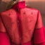 Chinese Stijl Bordeaux Doorzichtige Avondjurken 2018 Trompet / Zeemeermin Hoge Kraag 1/2 Mouwen Kralen Tea-length Ruche Gelegenheid Jurken