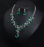 Vintage / Retro Dark Green Crystal Rhinestone Prom Necklaces 2023 Alloy Accessories