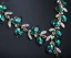 Vintage / Retro Dark Green Crystal Rhinestone Prom Necklaces 2023 Alloy Accessories